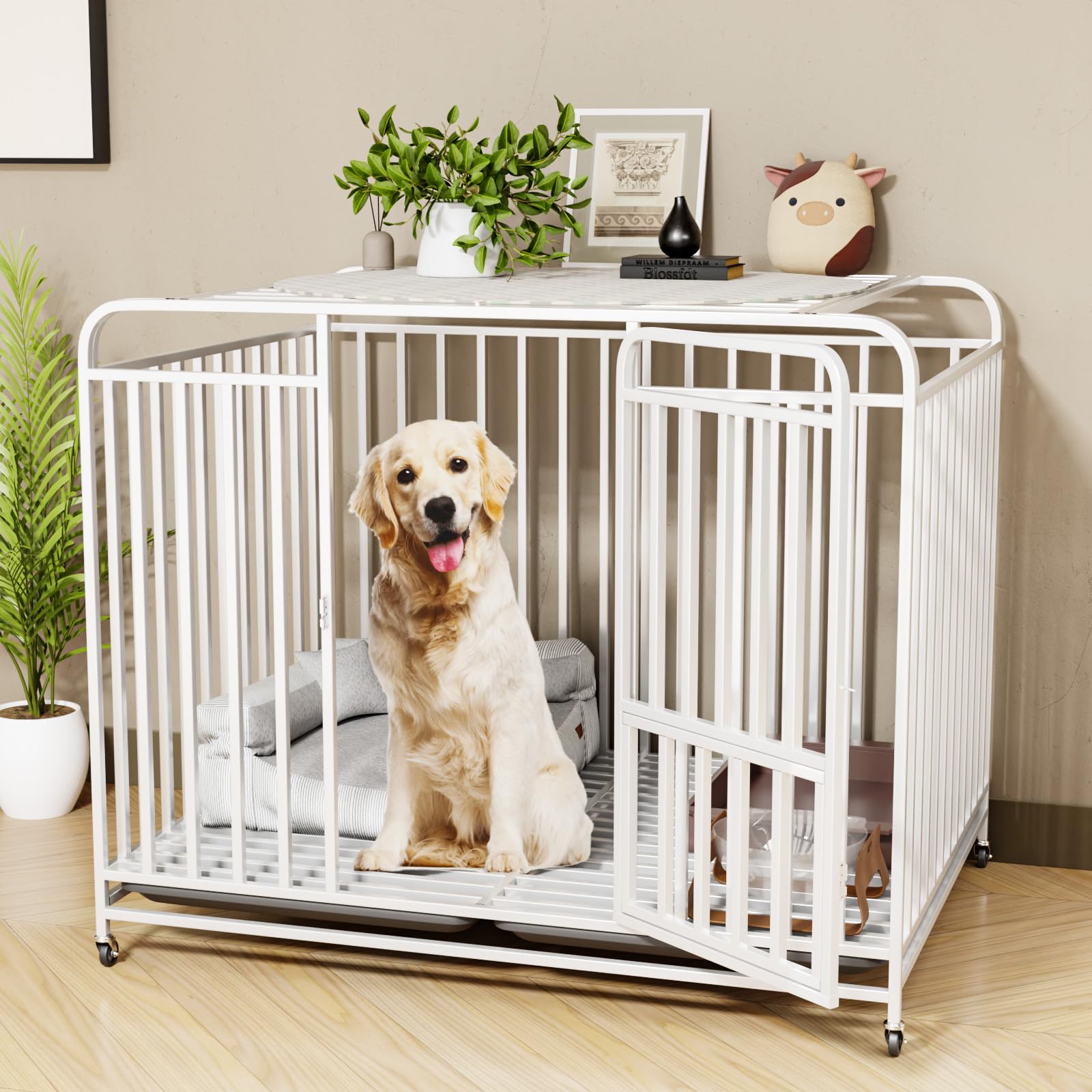 Amazon.co.jp: Mokiland 犬 ゲージ 大型犬 ゲージ 折りたたみ式 ペット